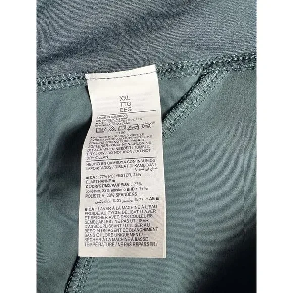 Old Navy Active High-Waisted Powersoft Loose Shorts Green Size XXL - Picture 4 of 7